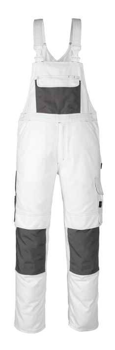 Salopette con tasche porta-ginocchiere HARDWEAR bianco