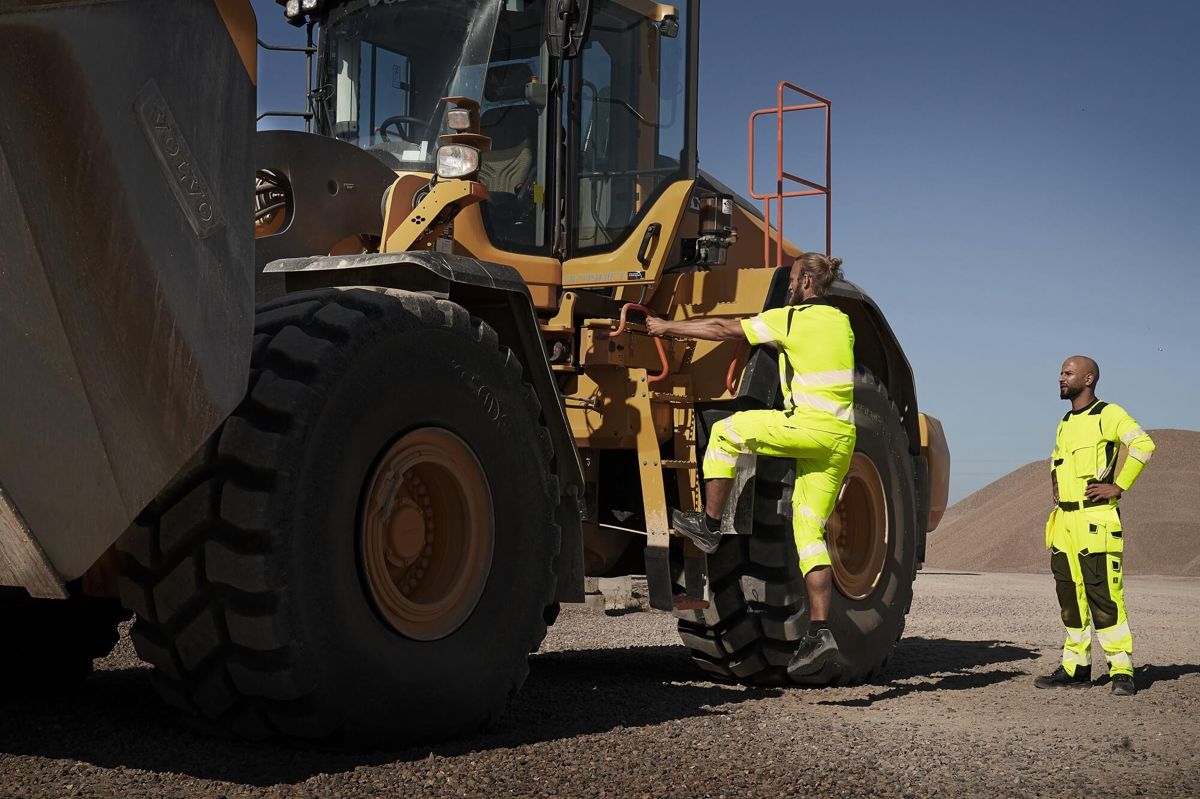 Maglietta, a maniche lunghe ACCELERATE SAFE hi-vis arancio/petrolio scuro