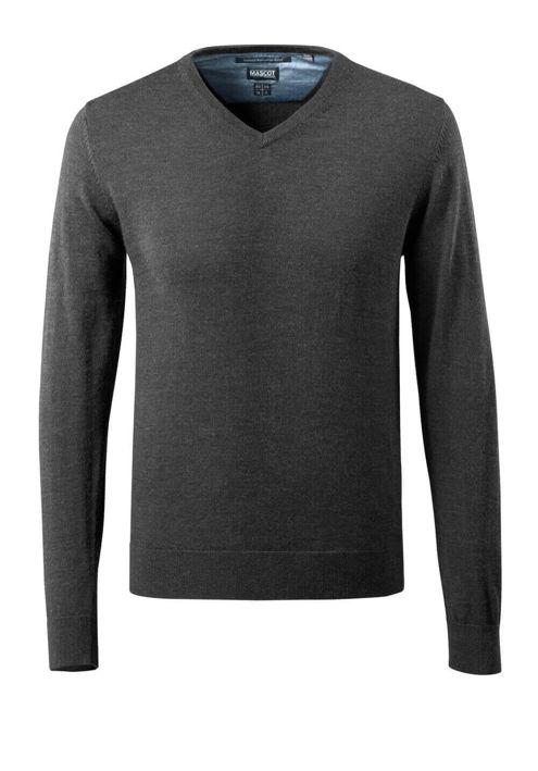 Maglione FRONTLINE antracite scuro/grigio chiaro melange
