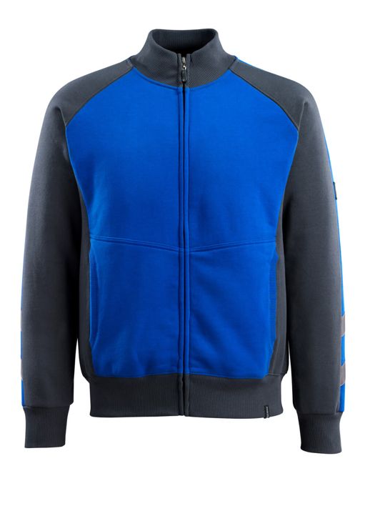Felpa con chiusura lampo UNIQUE blu royal/blu navy scuro