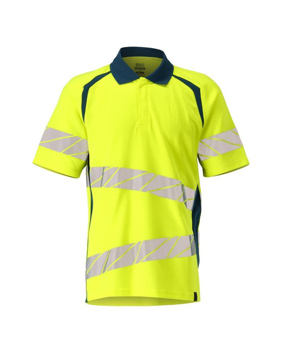 Polo ACCELERATE SAFE hi-vis giallo/petrolio scuro