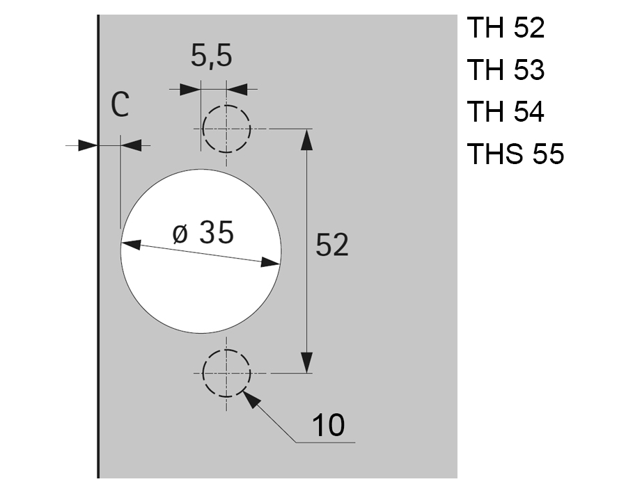 Cerniera da 110° Sensys 8645i