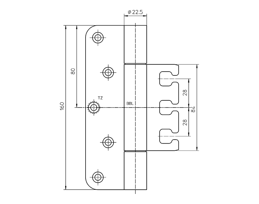 Cerniera VARIANT VX 7729/160