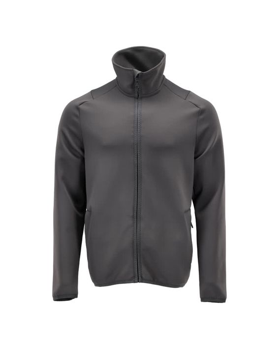Maglione in pile con chiusura lampo CUSTOMIZED grigio pietra