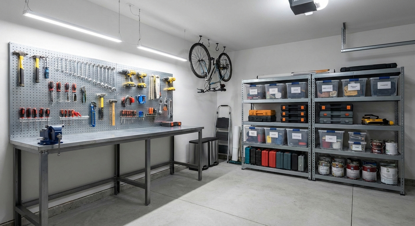Come organizzare il garage: soluzioni salvaspazio per i tuoi attrezzi