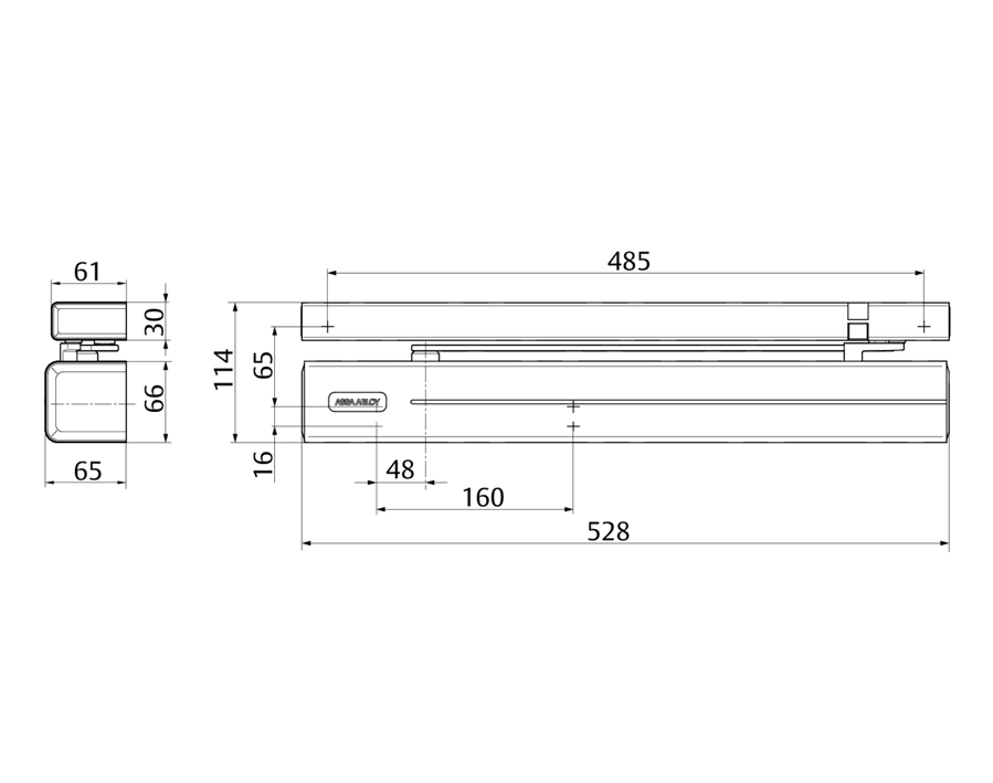Chiudiporta DC700G-CM Close-Motion