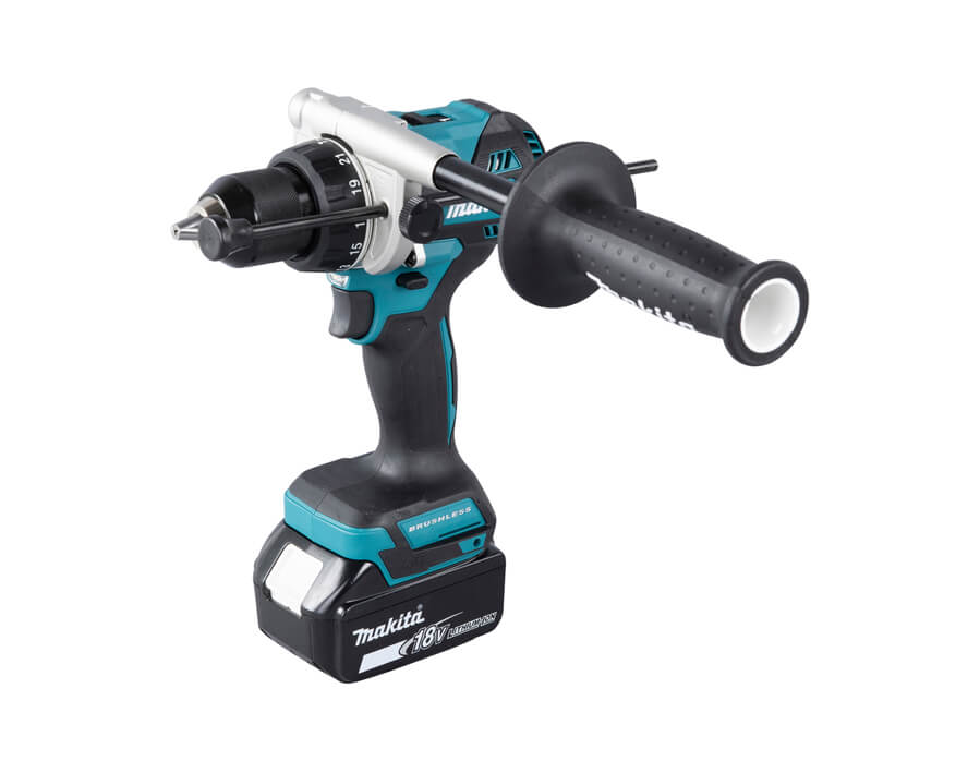 Trapano avvitatore con percussione a batteria a 2 velocità DHP492RT3J 