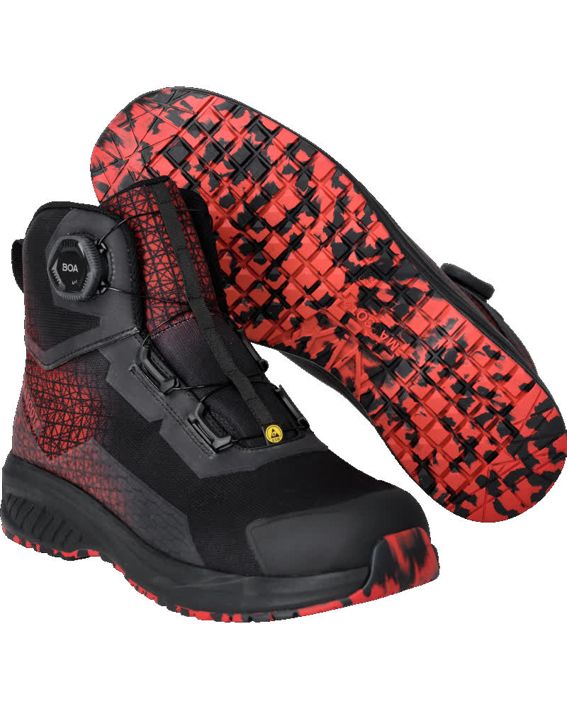 Stivali antinfortunistiche FOOTWEAR ACCELERATE nero/rosso
