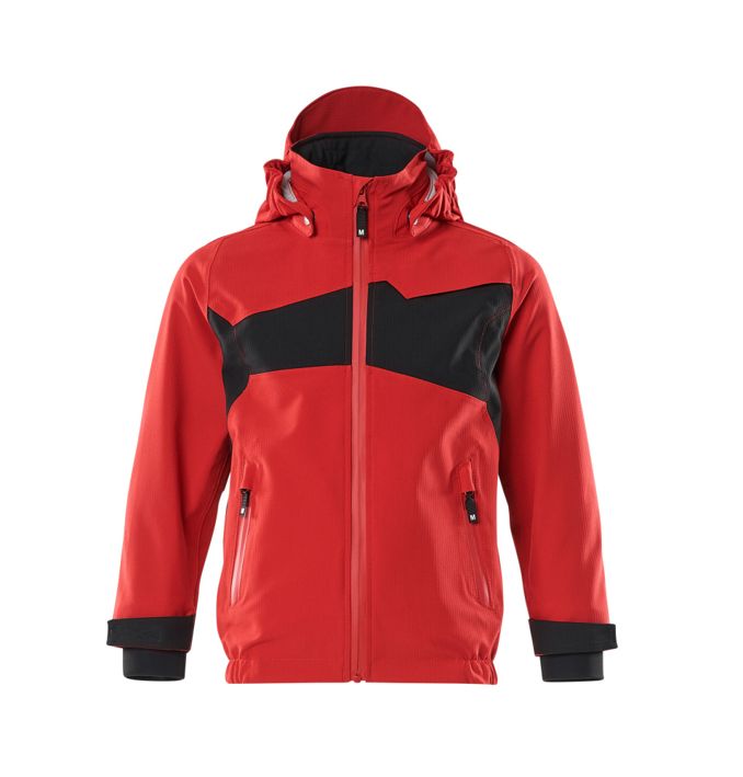 Giacca antivento da bambino ACCELERATE rosso/nero