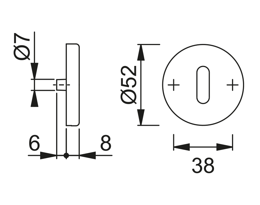 Guarnitura con rosetta e bocchetta serie Denver E1310Z/42KV/42KVS