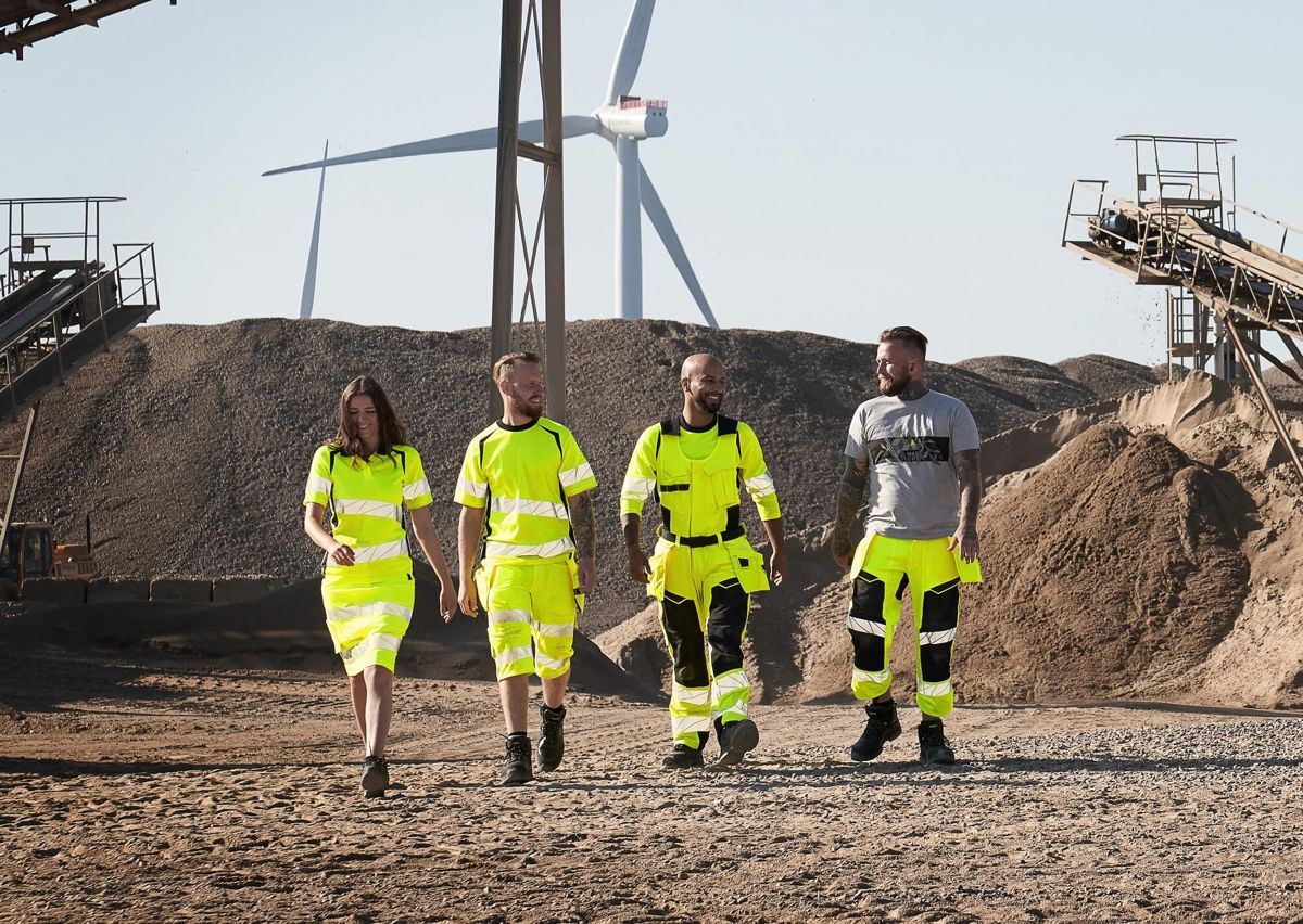 Maglietta, a maniche lunghe ACCELERATE SAFE hi-vis giallo/petrolio scuro
