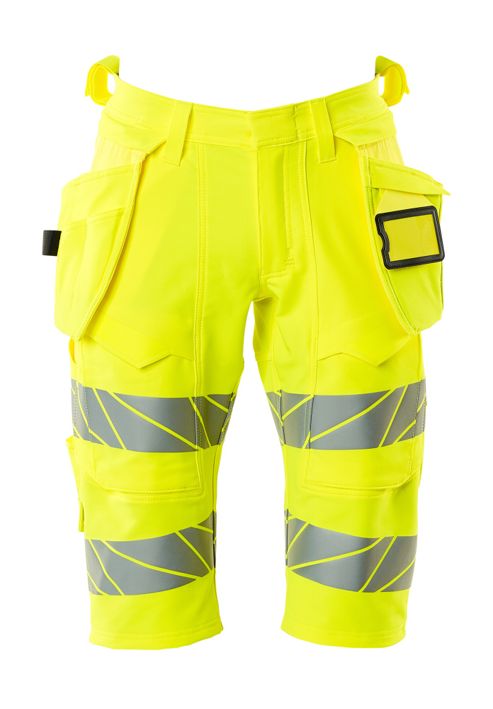 Bermuda con tasche esterne ACCELERATE SAFE hi-vis giallo