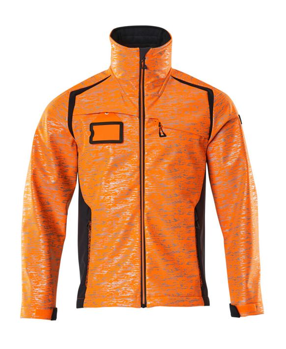 Giacca Softshell ACCELERATE SAFE hi-vis arancio/blu navy scuro