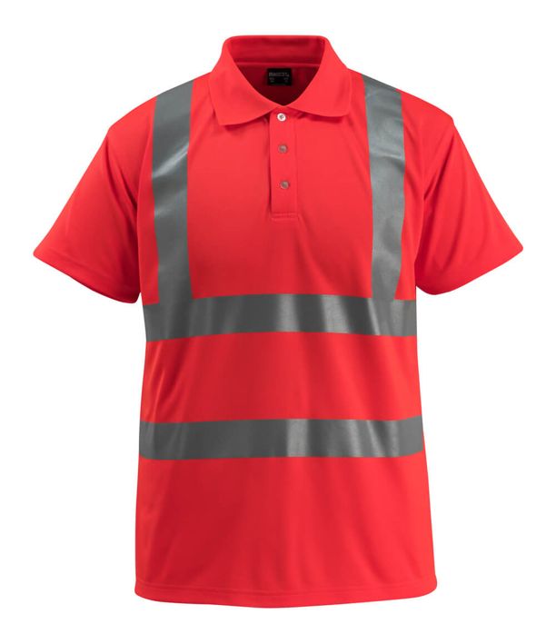 Polo SAFE LIGHT hi-vis rosso