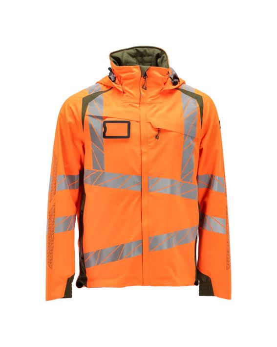 Giacca antivento ACCELERATE SAFE hi-vis arancio/verde muschio