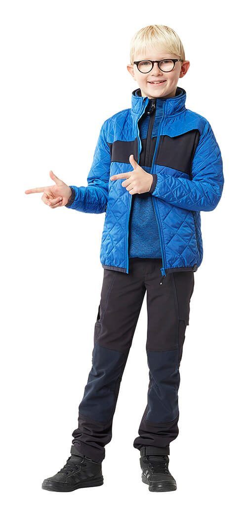 Maglione in pile da bambino ACCELERATE rosso/nero