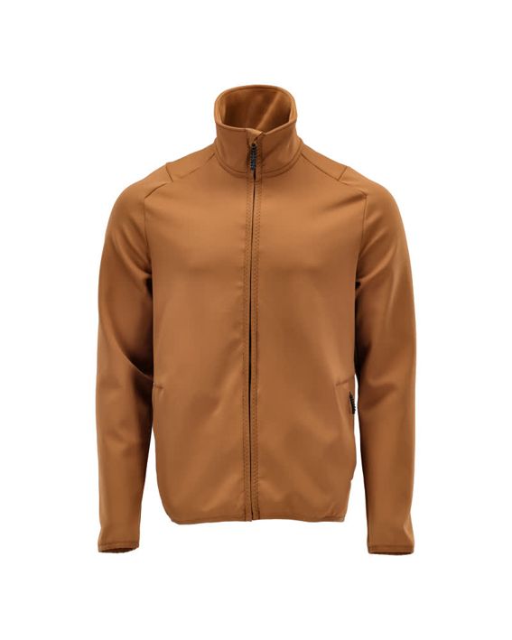 Maglione in pile con chiusura lampo CUSTOMIZED nocciola