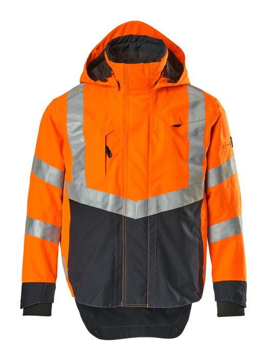 Giacca antivento SAFE SUPREME hi-vis arancio/blu navy scuro