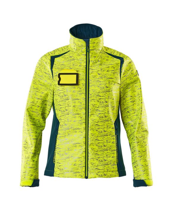 Giacca Softshell ACCELERATE SAFE hi-vis giallo/petrolio scuro