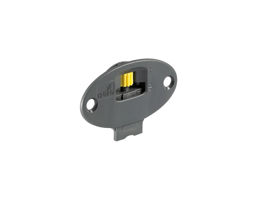 SlideLine 55 Plus Carrello di scorrimento da avvitare per mobili a 1 anta con scorrimento esterno (con battuta) e 1 anta con scorrimento interno