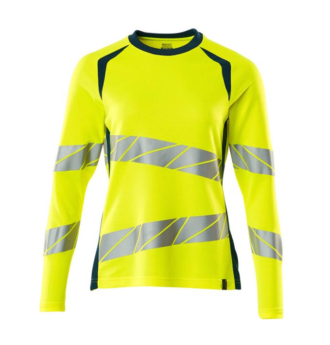 Maglietta, a maniche lunghe ACCELERATE SAFE hi-vis giallo/petrolio scuro