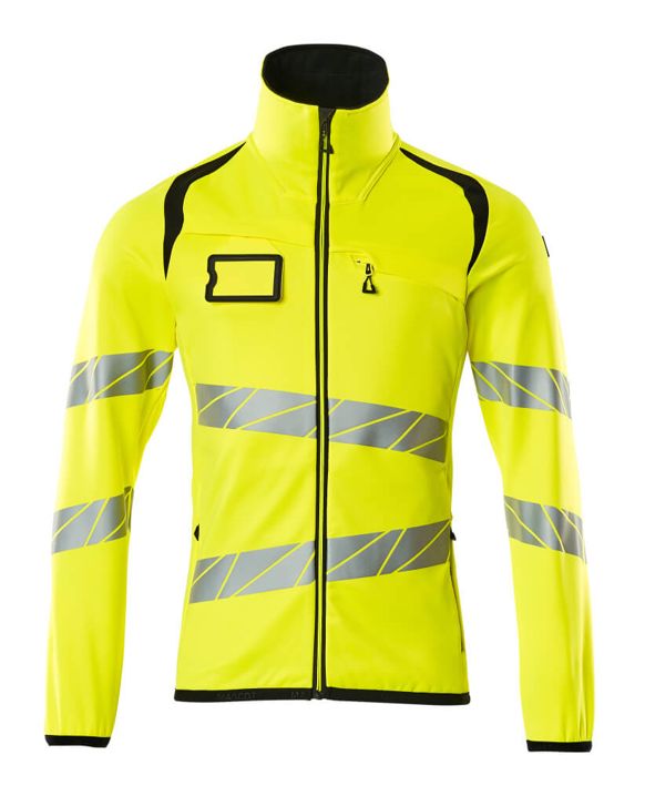 Maglione in pile con chiusura lampo ACCELERATE SAFE hi-vis giallo/nero