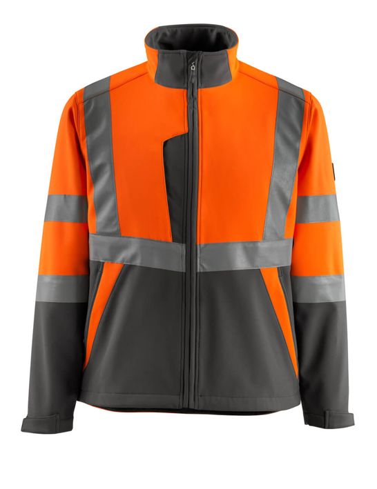 Giacca Softshell SAFE LIGHT hi-vis arancio/antracite scuro