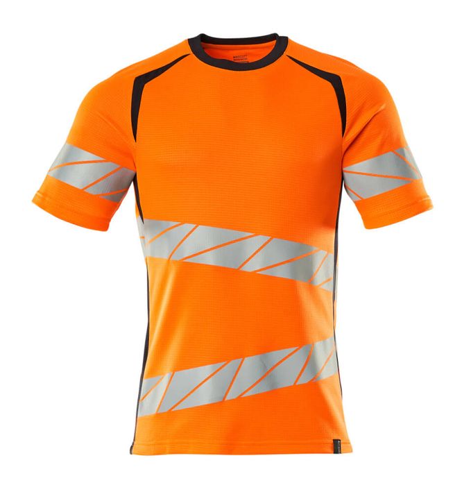 Maglietta ACCELERATE SAFE hi-vis arancio/blu navy scuro