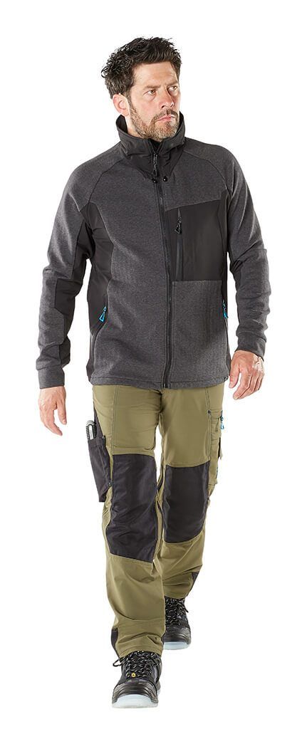 Felpa con chiusura lampo ADVANCED blu navy scuro/nero