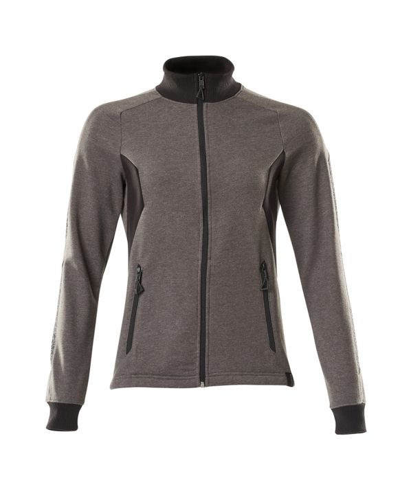 Felpa con chiusura lampo ACCELERATE antracite scuro/nero