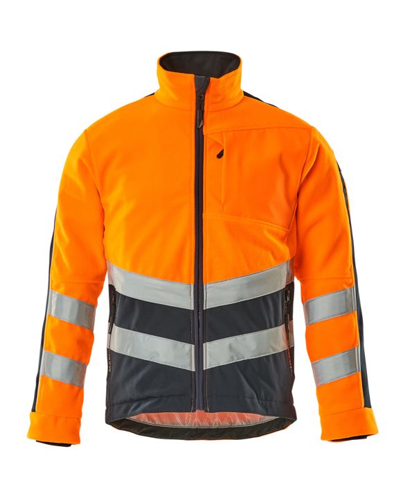 Giacca in pile SAFE SUPREME hi-vis arancio/blu navy scuro