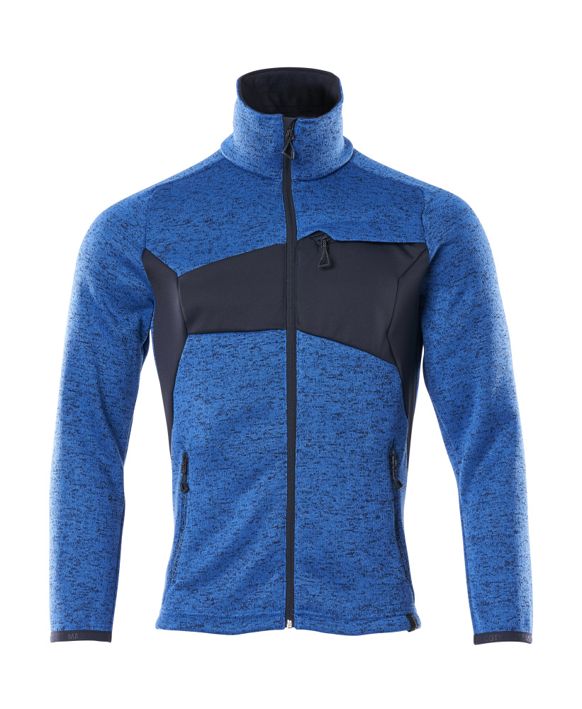 Maglione con chiusura lampo ACCELERATE azzurro/blu navy scuro