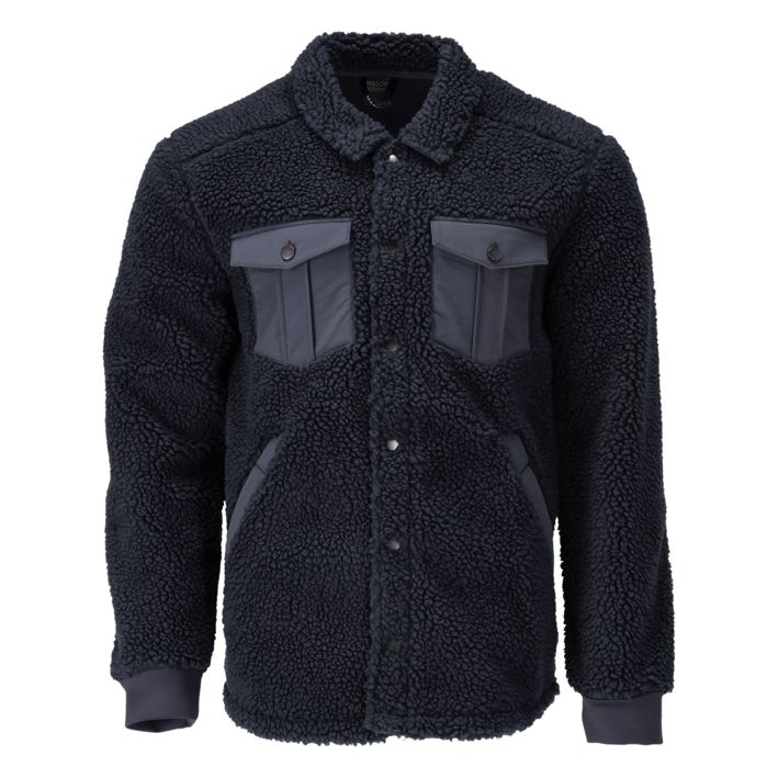 Camicia in pile CUSTOMIZED blu navy scuro