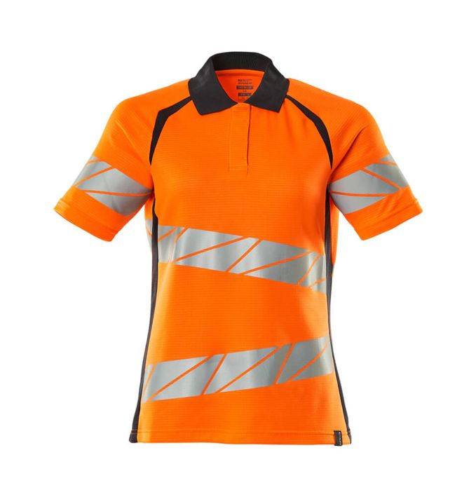 Polo ACCELERATE SAFE hi-vis arancio/blu navy scuro