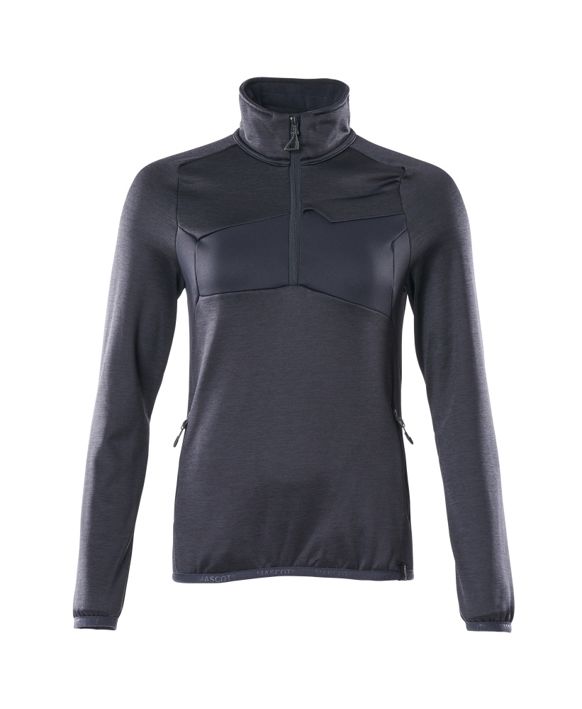 Maglione in pile con mezza cerniera ACCELERATE blu navy scuro