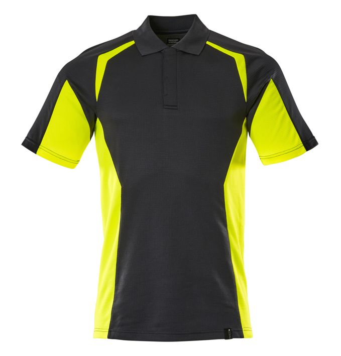 Polo ACCELERATE SAFE nero/hi-vis giallo
