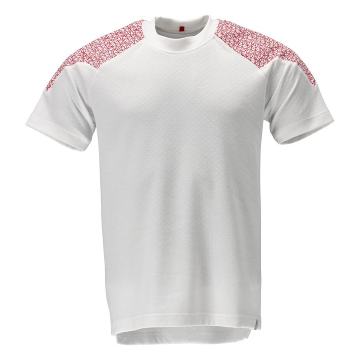 Maglietta, a maniche corte FOOD & CARE bianco/rosso