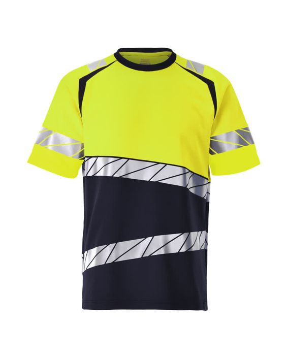 Maglietta ACCELERATE SAFE blu navy scuro/hi-vis giallo