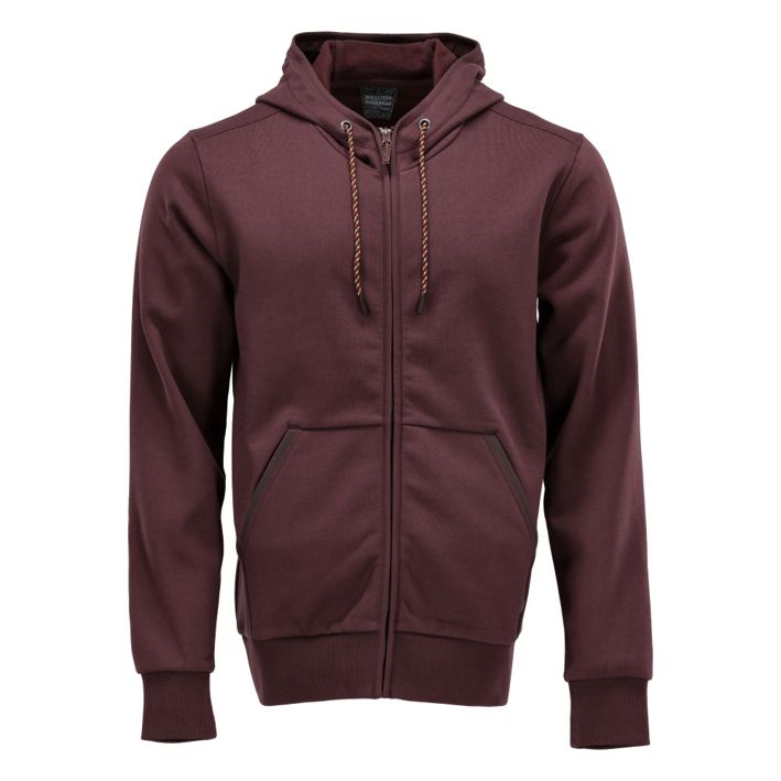 Felpa con cappuccio con chiusura lampo CUSTOMIZED bordeaux