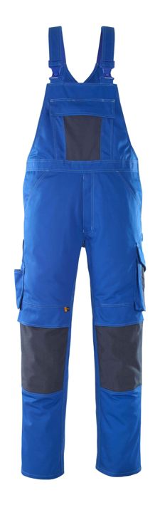 Salopette con tasche porta-ginocchiere UNIQUE blu royal/blu navy scuro