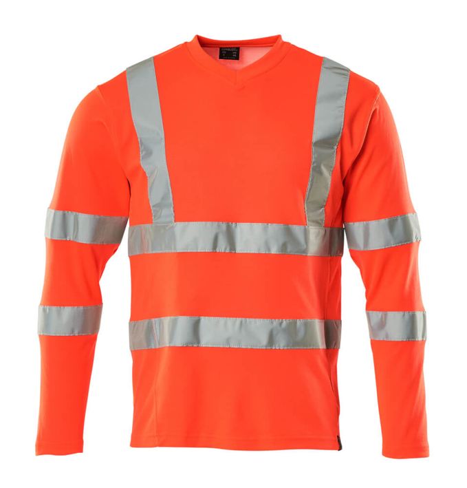 Maglietta, a maniche lunghe SAFE CLASSIC hi-vis rosso