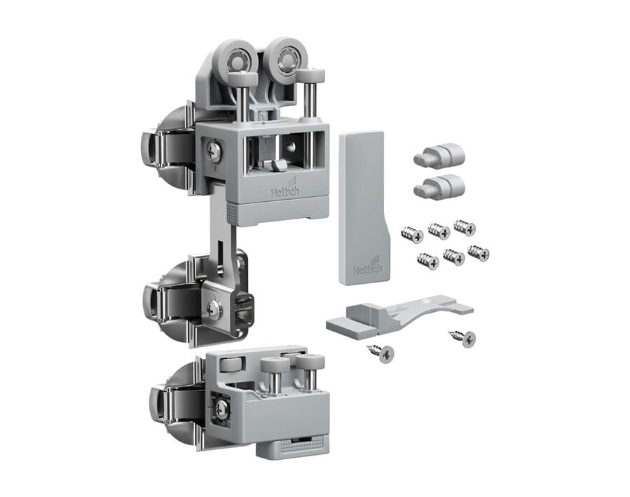 Kit ferramenta robusto con guida inferiore WingLine L