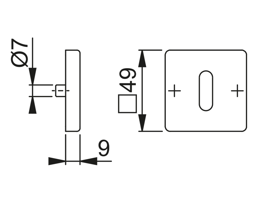 Guarnitura con rosetta e bocchetta serie Toulon 1737/843KV/843KVS 