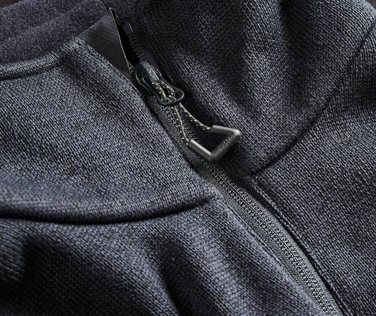 Maglione con chiusura lampo ACCELERATE antracite scuro/nero