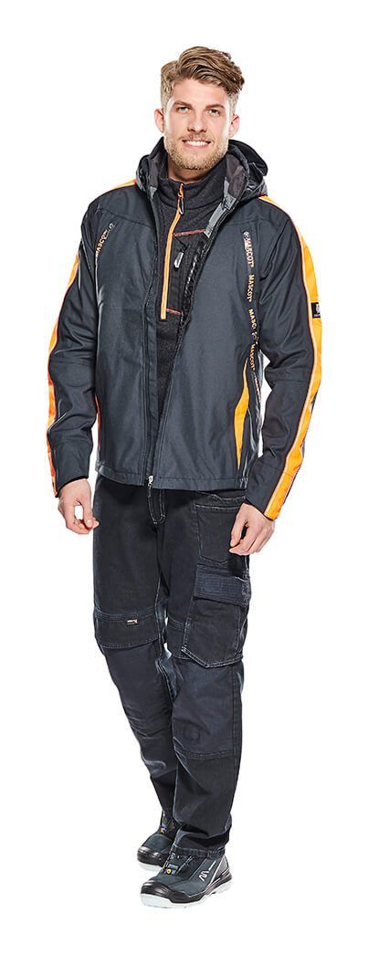 Maglione con mezza cerniera HARDWEAR nero