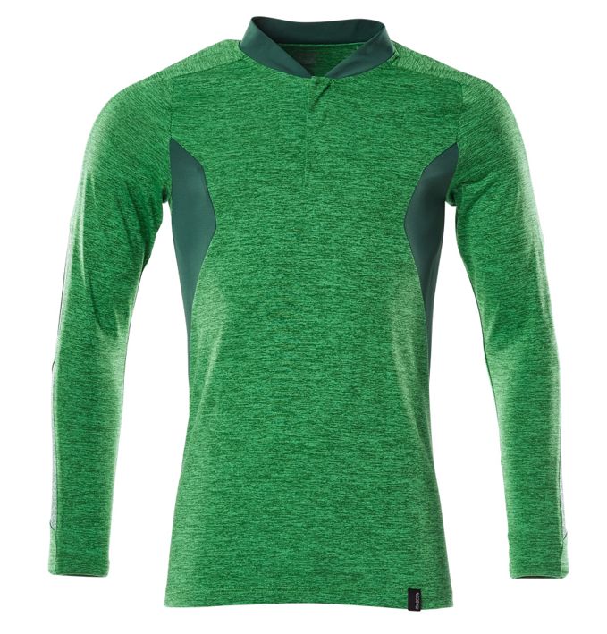 Polo, a maniche lunghe ACCELERATE verde prato/verde
