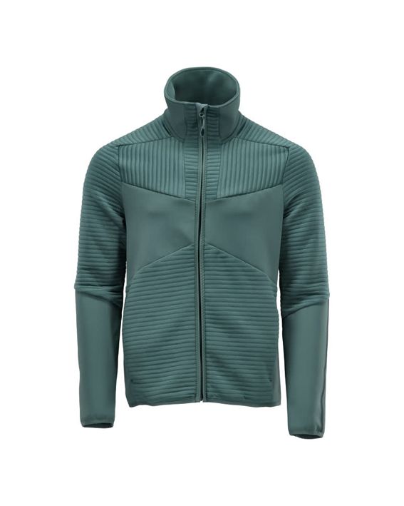 Maglione in pile con chiusura lampo CUSTOMIZED verde foresta chiaro
