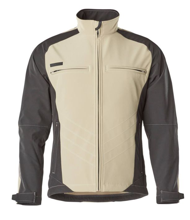 Giacca Softshell UNIQUE kakichiaro/nero
