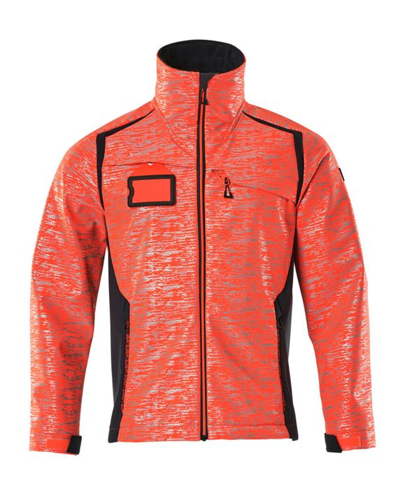 Giacca Softshell ACCELERATE SAFE hi-vis rosso/blu navy scuro