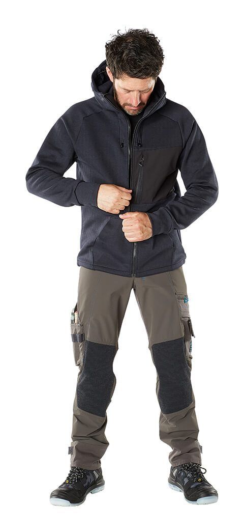Pantaloni con tasche porta-ginocchiere ADVANCED verde muschio